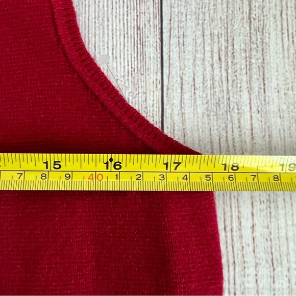 CHICO’S Red Long Open Front Cardigan Small Petite - Picture 5 of 7